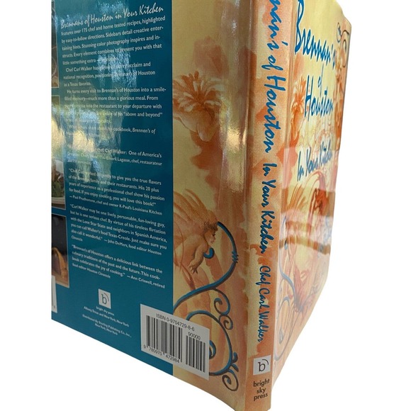 2001 Brennans of Houston in Your Kitchen Signed Carl Walker Vintage HC Cookbook - Picture 2 of 15